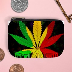 Cannabis Leaf Color Mini Coin Purse