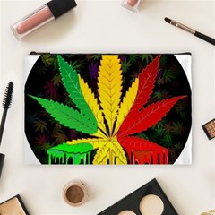 Cannabis Leaf Color Cosmetic Bag (large) by Vaneshart