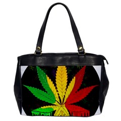 Cannabis Leaf Color Oversize Office Handbag by Vaneshart