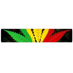 Cannabis Leaf Color Large Flano Scarf  by Vaneshart