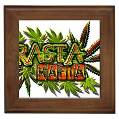 Cannabis Hemp Hashish Illegal Drug Trade Rasta Framed Tile by Vaneshart