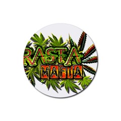 Cannabis Hemp Hashish Illegal Drug Trade Rasta Rubber Round Coaster (4 Pack)  by Vaneshart