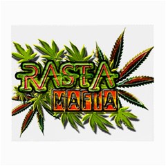 Cannabis Hemp Hashish Illegal Drug Trade Rasta Small Glasses Cloth (2 Sides) by Vaneshart