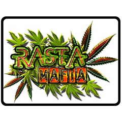 Cannabis Hemp Hashish Illegal Drug Trade Rasta Fleece Blanket (large)  by Vaneshart