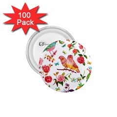 Watercolour Flowers Watercolor Painting Drawing 1 75  Buttons (100 Pack)  by Vaneshart