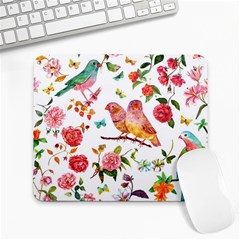 Watercolour Flowers Watercolor Painting Drawing Large Mousepads by Vaneshart