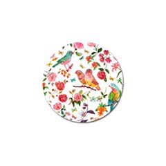 Watercolour Flowers Watercolor Painting Drawing Golf Ball Marker (4 Pack) by Vaneshart