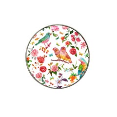 Watercolour Flowers Watercolor Painting Drawing Hat Clip Ball Marker by Vaneshart