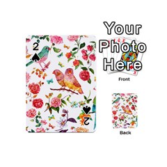 Watercolour Flowers Watercolor Painting Drawing Playing Cards 54 Designs (mini) by Vaneshart