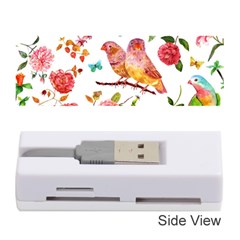 Watercolour Flowers Watercolor Painting Drawing Memory Card Reader (stick) by Vaneshart