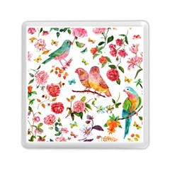 Watercolour Flowers Watercolor Painting Drawing Memory Card Reader (square) by Vaneshart