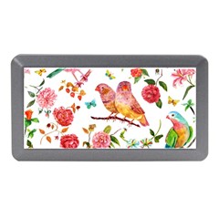 Watercolour Flowers Watercolor Painting Drawing Memory Card Reader (mini) by Vaneshart