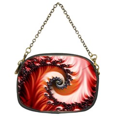 Abstract Fractal Patterns Red Chain Purse (two Sides) by Vaneshart