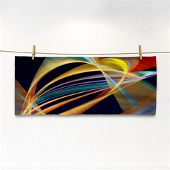 Lines Stripes Colorful Abstract Background Color Hand Towel by Vaneshart