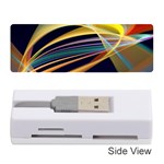 Lines Stripes Colorful Abstract Background Color Memory Card Reader (Stick) Front