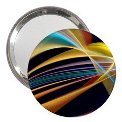 Lines Stripes Colorful Abstract Background Color 3  Handbag Mirrors by Vaneshart