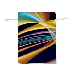 Lines Stripes Colorful Abstract Background Color Lightweight Drawstring Pouch (m) by Vaneshart