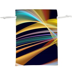 Lines Stripes Colorful Abstract Background Color  Lightweight Drawstring Pouch (xl)