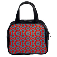 Seamless Geometric Pattern In A Red Classic Handbag (two Sides) by Vaneshart