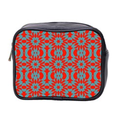 Seamless Geometric Pattern In A Red Mini Toiletries Bag (two Sides) by Vaneshart