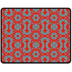 Seamless Geometric Pattern In A Red Fleece Blanket (medium)  by Vaneshart