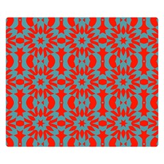 Seamless Geometric Pattern In A Red Double Sided Flano Blanket (small)  by Vaneshart