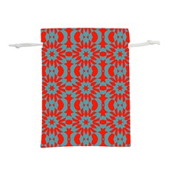 Seamless Geometric Pattern In A Red Lightweight Drawstring Pouch (m)