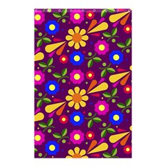 Flowers Patterns Multicolored Vector Shower Curtain 48  X 72  (small) 