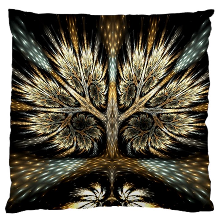 Roots Abstract Sectors Layers Colors Large Cushion Case (Two Sides)