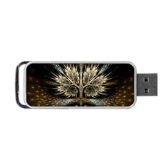 Roots Abstract Sectors Layers Colors Portable Usb Flash (one Side) by Vaneshart