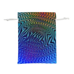 Abstract Circles Lines Colorful Lightweight Drawstring Pouch (l) by Vaneshart