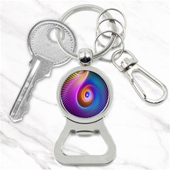 3d Abstract Fractal Bright Bottle Opener Key Chain by Vaneshart