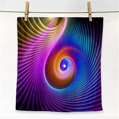 3d Abstract Fractal Bright Face Towel by Vaneshart