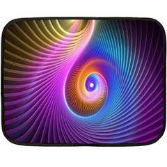 3d Abstract Fractal Bright Fleece Blanket (mini) by Vaneshart