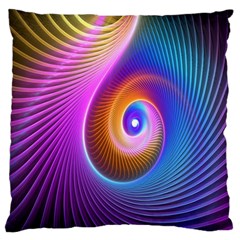 3d Abstract Fractal Bright Large Cushion Case (one Side) by Vaneshart