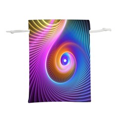 3d Abstract Fractal Bright Lightweight Drawstring Pouch (l)