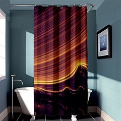 Lines Stripes Background Abstract Shower Curtain 36  X 72  (stall)  by Vaneshart