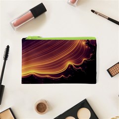 Lines Stripes Background Abstract Cosmetic Bag (xs) by Vaneshart