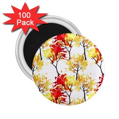 Watercolor Painting Autumn Illustration Autumn Tree 2 25  Magnets (100 Pack)  by Vaneshart