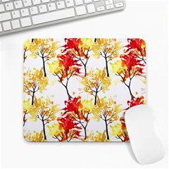 Watercolor Painting Autumn Illustration Autumn Tree Large Mousepads by Vaneshart