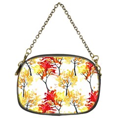 Watercolor Painting Autumn Illustration Autumn Tree Chain Purse (one Side) by Vaneshart