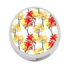 Watercolor Painting Autumn Illustration Autumn Tree 4-port Usb Hub (one Side) by Vaneshart