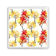 Watercolor Painting Autumn Illustration Autumn Tree Memory Card Reader (square) by Vaneshart