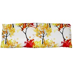 Watercolor Painting Autumn Illustration Autumn Tree Body Pillow Case (dakimakura) by Vaneshart