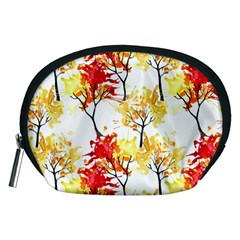 Watercolor Painting Autumn Illustration Autumn Tree Accessory Pouch (medium) by Vaneshart