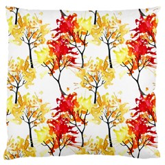 Watercolor Painting Autumn Illustration Autumn Tree Standard Flano Cushion Case (one Side) by Vaneshart