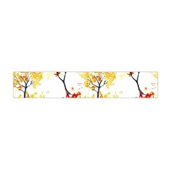 Watercolor Painting Autumn Illustration Autumn Tree Flano Scarf (mini) by Vaneshart