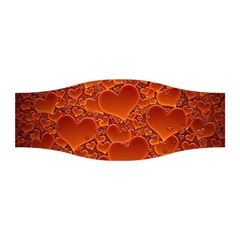 Heart Orange Texture Many Stretchable Headband by Vaneshart