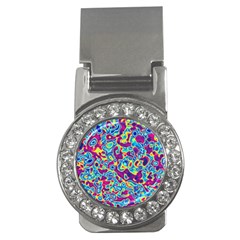 Ripple Motley Colorful Spots Abstract Money Clips (cz)  by Vaneshart