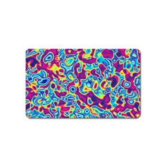 Ripple Motley Colorful Spots Abstract Magnet (name Card) by Vaneshart